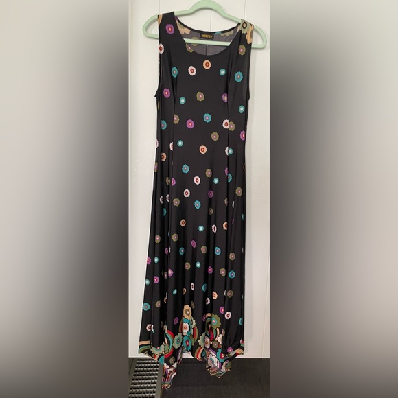 Reborn Lightweight Flow Dress Retro Floral Sleeveless Handkerchief Bottom - Picture 3 of 11